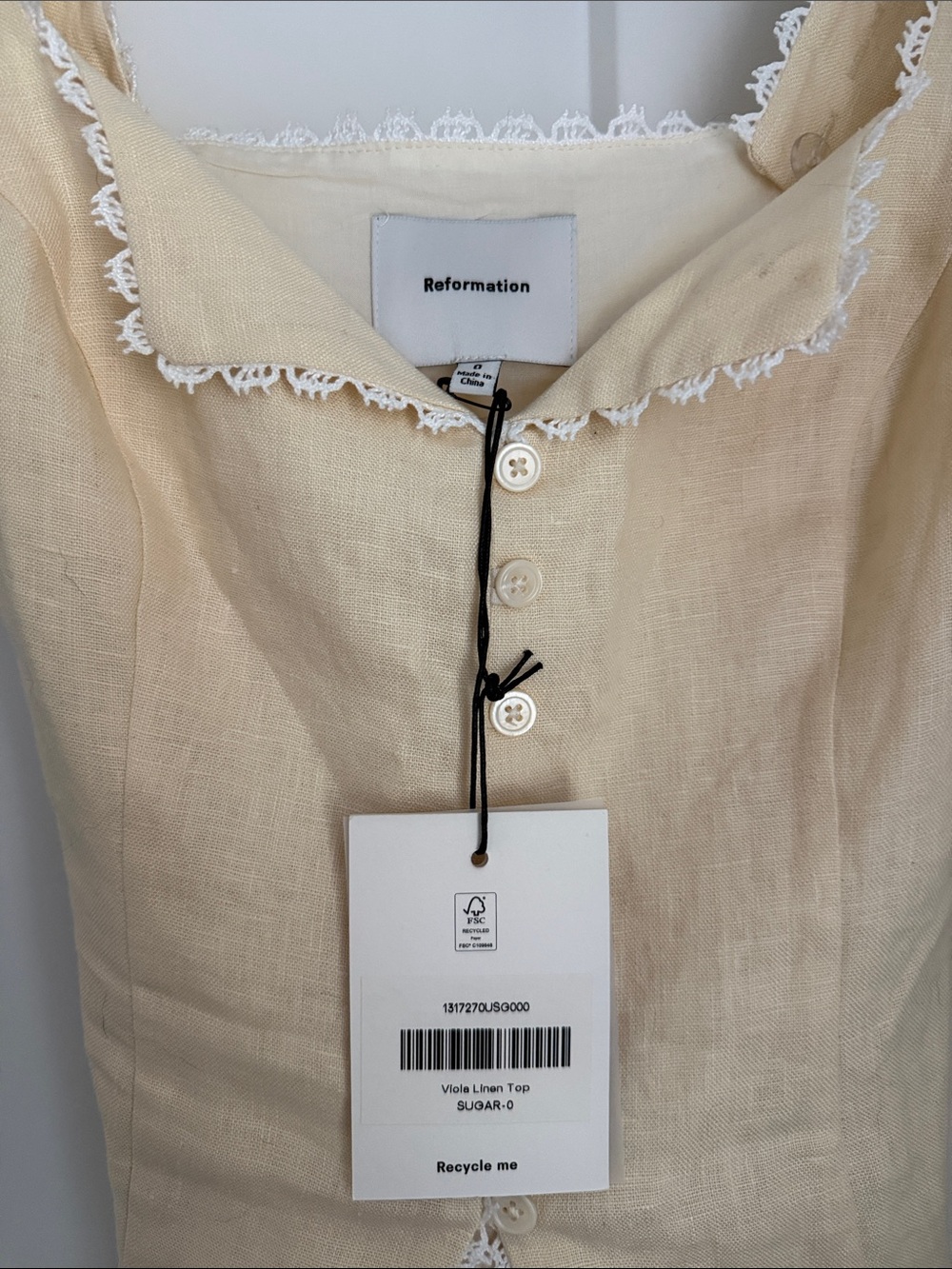 Viola Linen Top - Picture 5 of 6